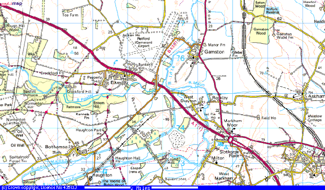 Gamston Bevercotes Map